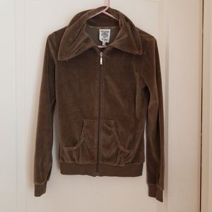 EUC Hale Bob Velour Zipper Sweater